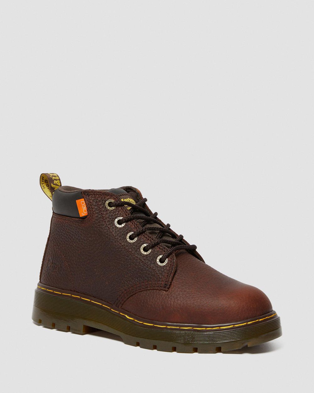 Dr Martens Grader Extra Wide Internal Met Guard Kožené Topánky Panske ( Tmavo Hnede ) SK 187-ZAMFKI